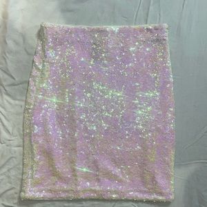 Divided party skirt.